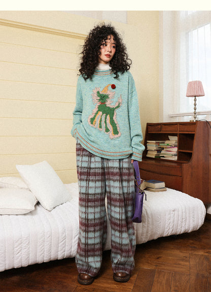 Chemical Girl - Girly Wool Mohair Knit Sweater Retro Dramatic sweater chemical girl