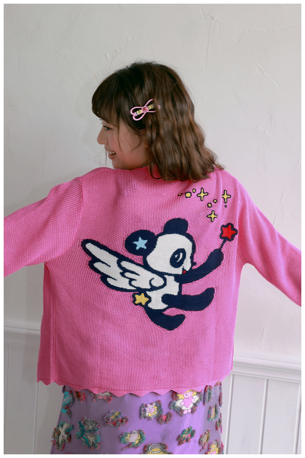 tntntutu Cute Sun Protection Cardigan | Harajuku Panda Knit Cardigan cardigan tntntutu