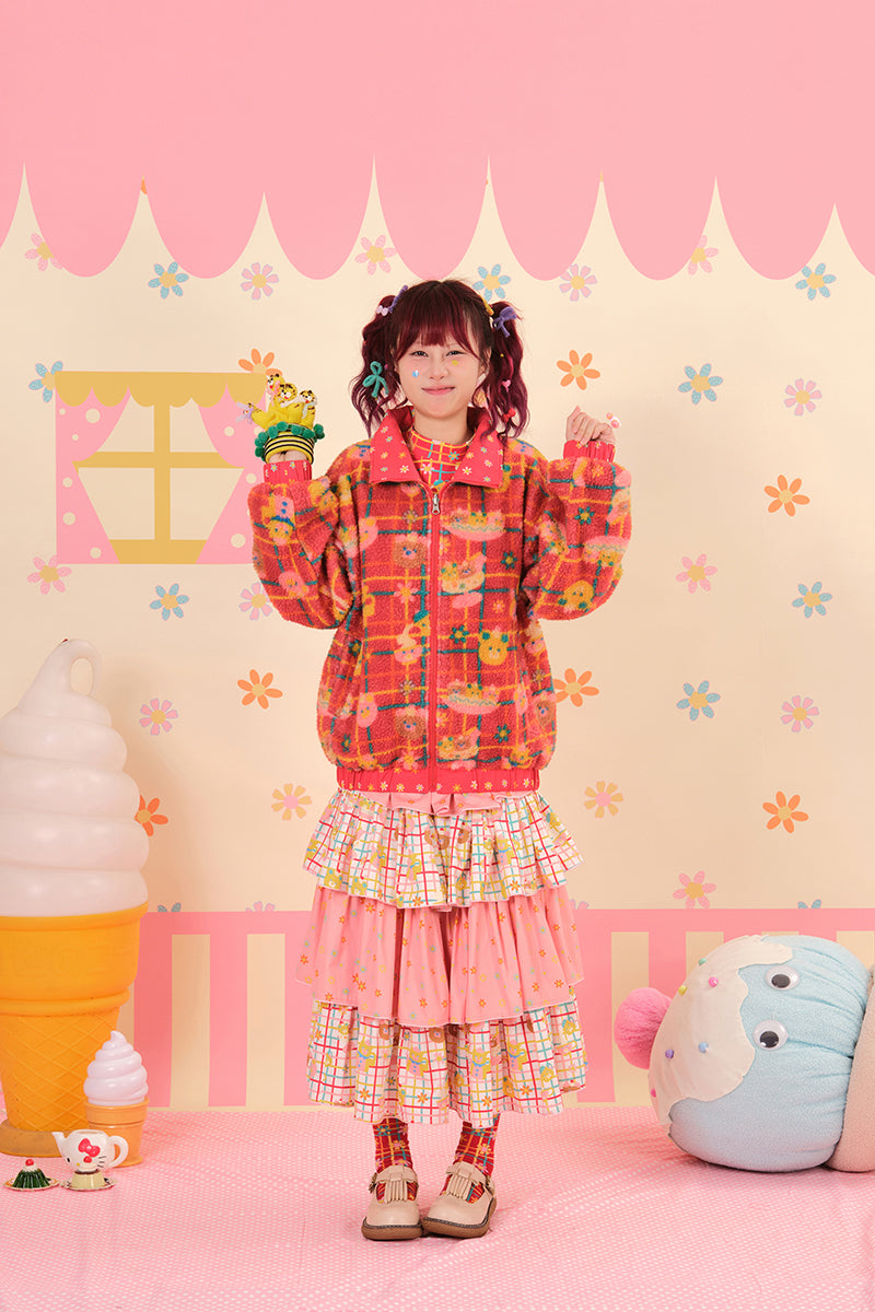 NIKKOU - Reversible Lamb Fleece Coat Kawaii coat Nikkou home
