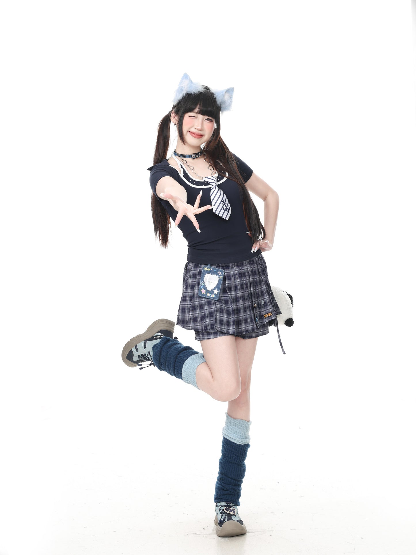 Languid Park - Plaid Pleated Mini Skirt skirt Languid Park