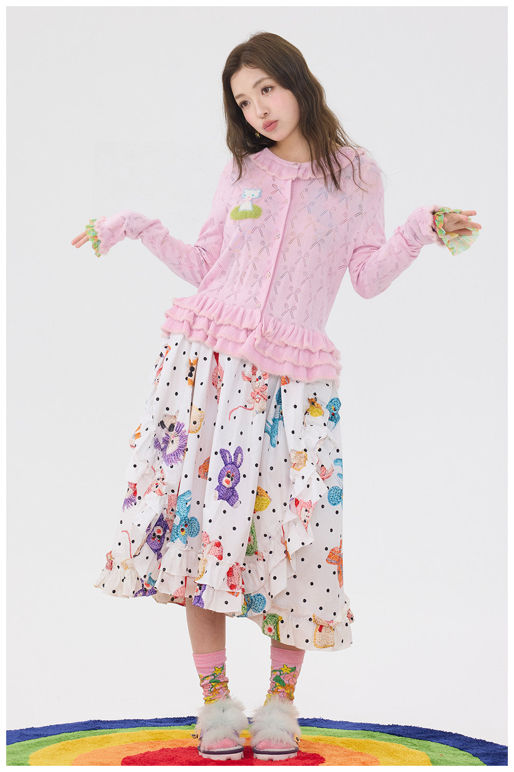 tntntutu - Pink Bow Knit Cardigan cardigan tntntutu