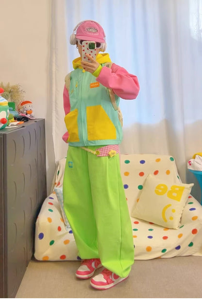 KURIOSITAET - Colorblock Dopamine Vest vest KURIOSITAET