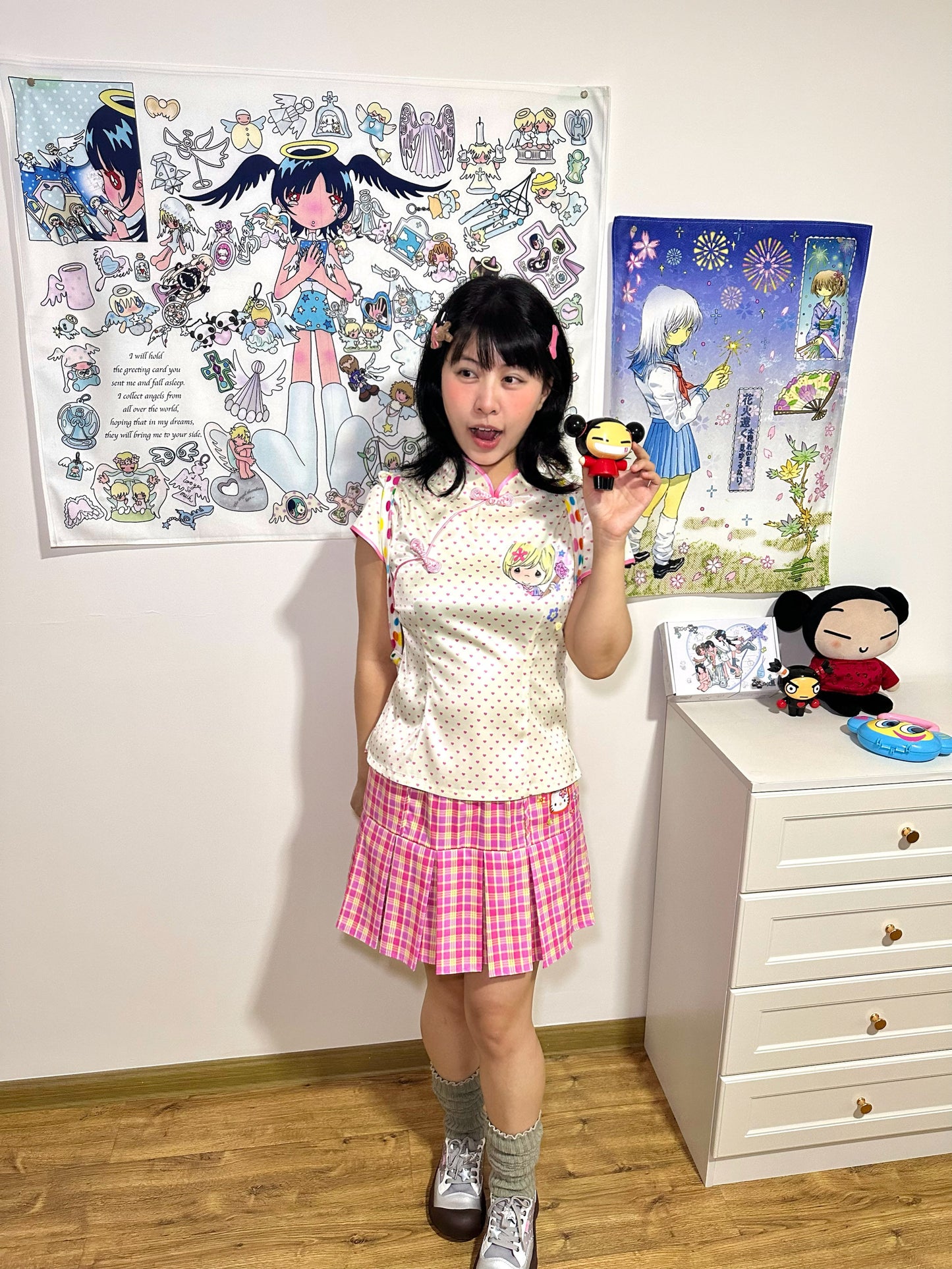 Bodytalk - Strawberry Qipao Style Top shirt bodytalk