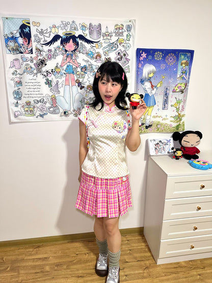 Bodytalk - Strawberry Qipao Style Top shirt bodytalk
