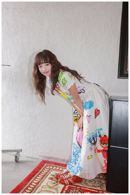 Tntntutu - Decora Kei Graffiti Dress dress tntntutu