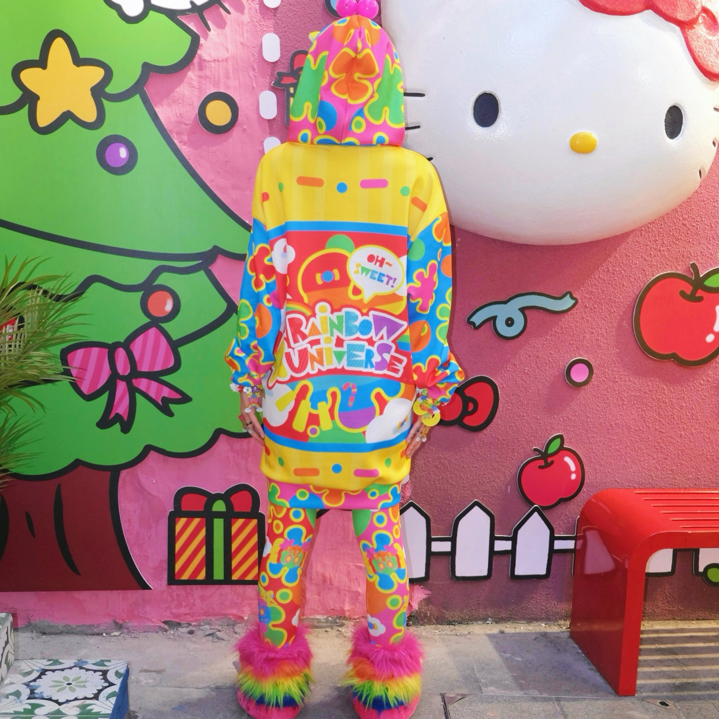 Rainbow Universe RUX - Decora Candy Hoodie & Yoga Set set Rainbow Universe RUX