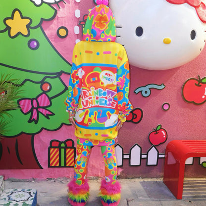 Rainbow Universe RUX - Decora Candy Hoodie & Yoga Set set Rainbow Universe RUX