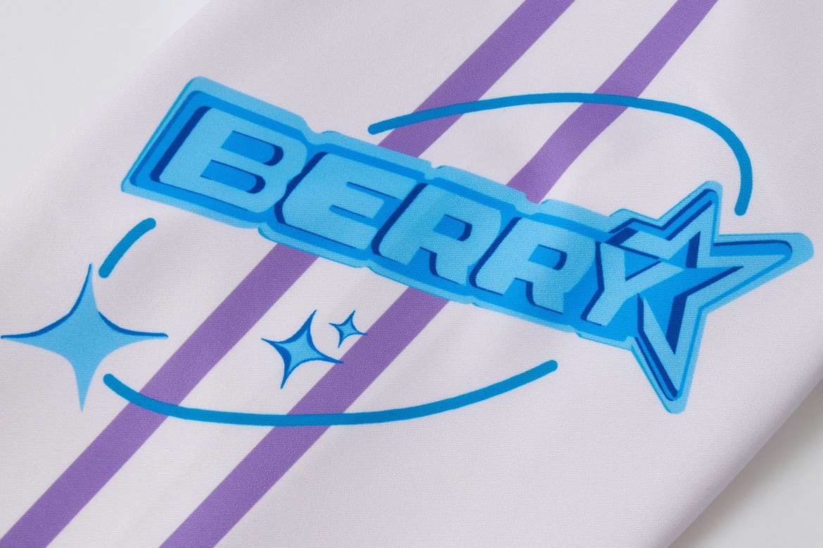 BlackBerry - Decora Kei Anime Jersey shirt BlackBerry