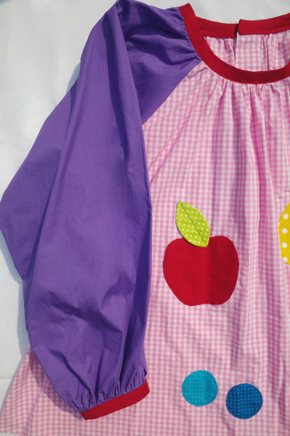 GOODBABY - Colorful Fruit Patchwork Purple Pullover Top overskirt goodbaby