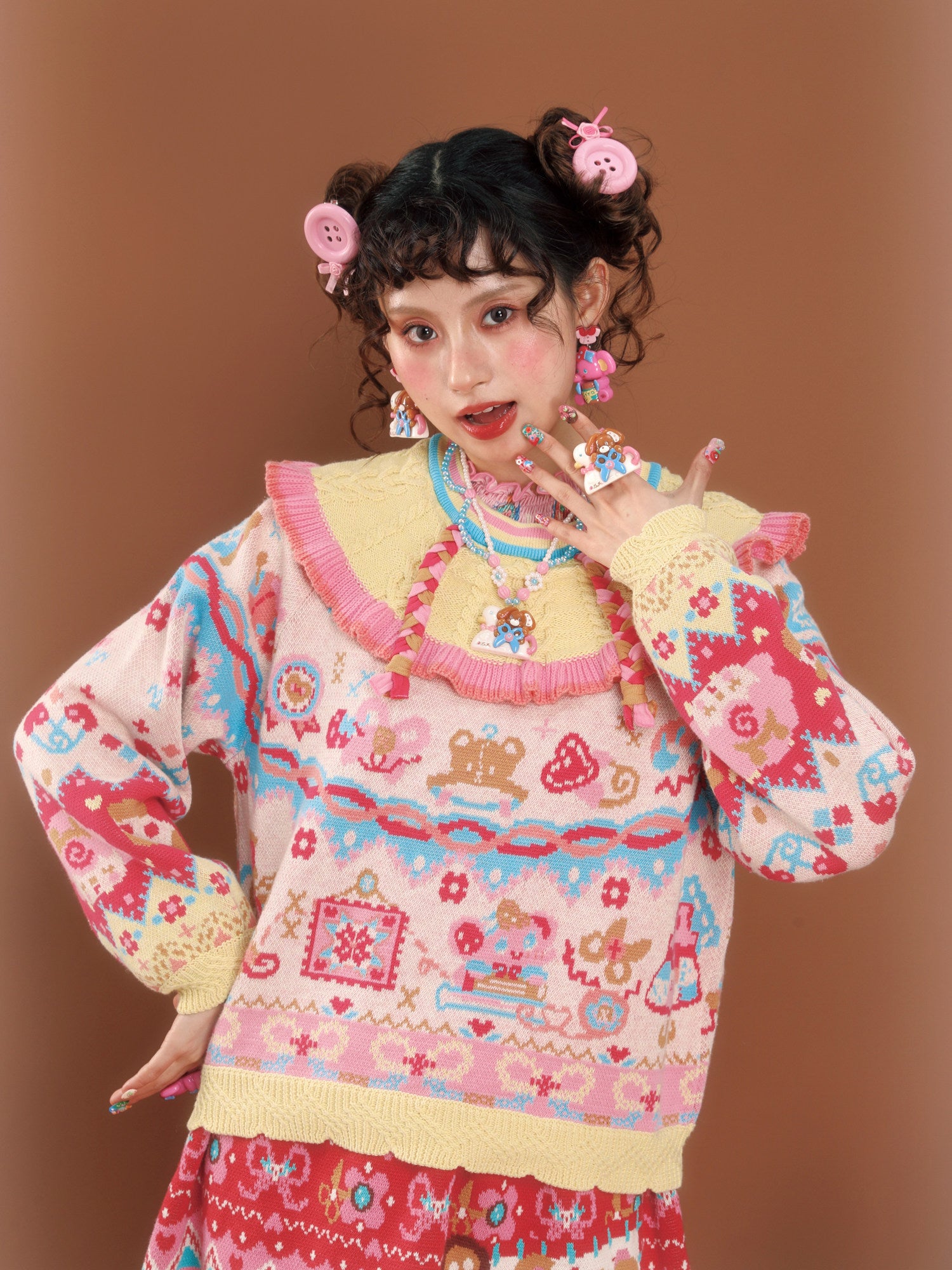 LutraJump - Decora Cable Knit Sweater sweater Lutra Jump