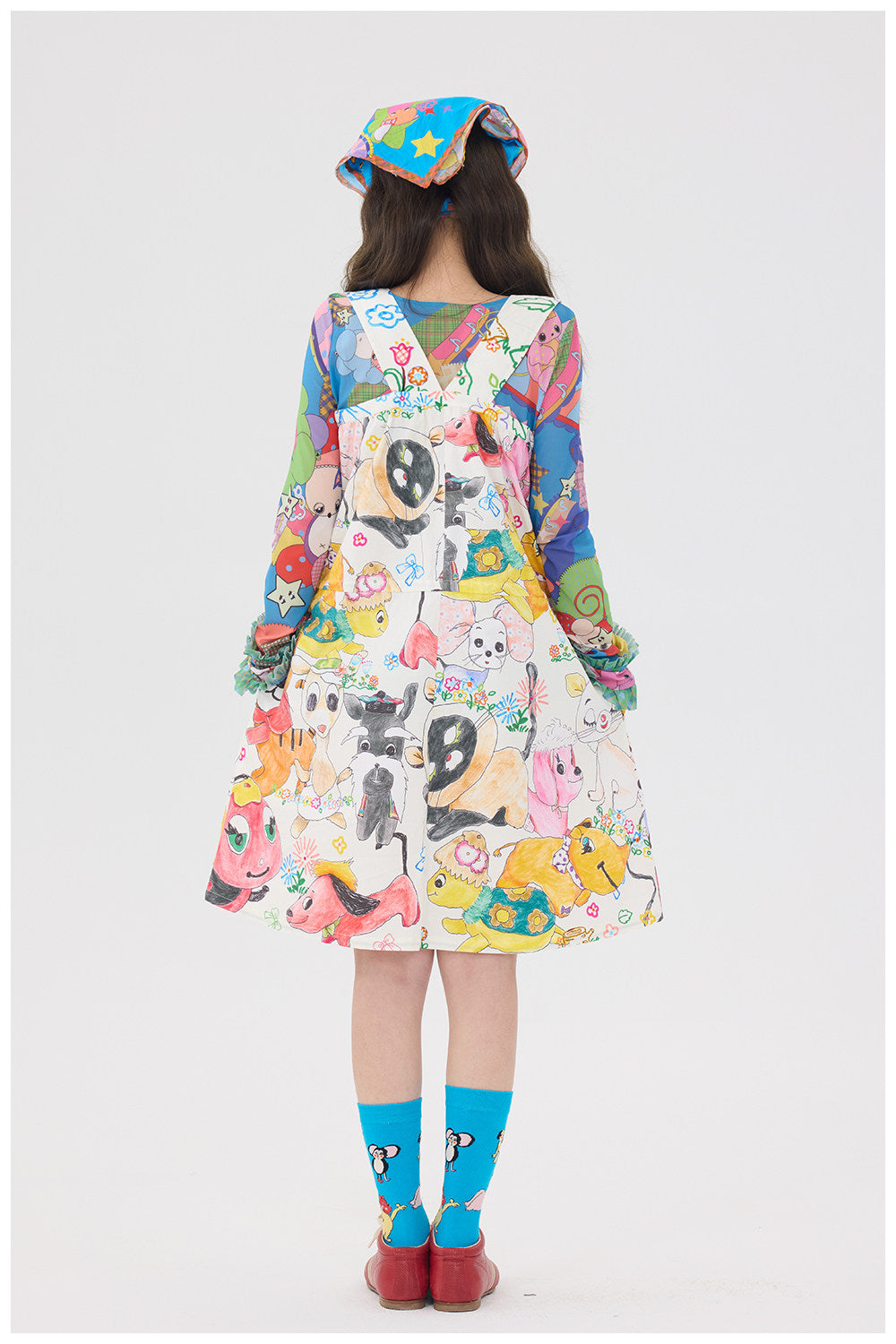 tntntutu - White Graffiti Strap Dress dress tntntutu