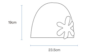 tntntutu - Kawaii Blue Bunny Flower Knit Beanie hat tntntutu