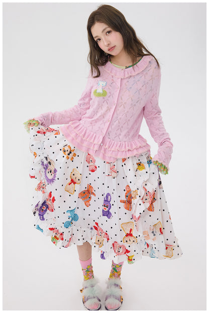 tntntutu - Pink Bow Knit Cardigan cardigan tntntutu