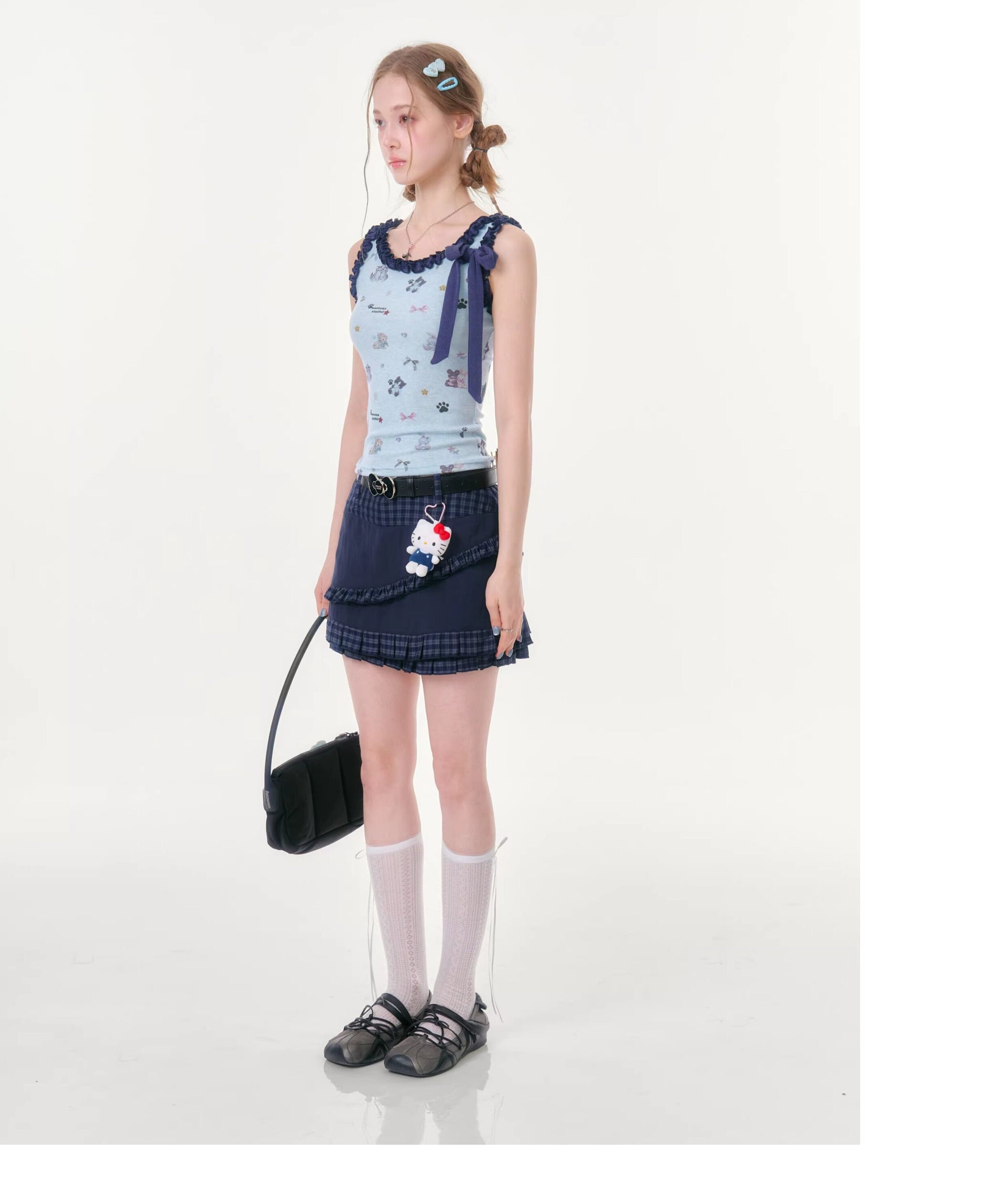 ziziFei - Cat Garden Ruffle Cami Top camisole ziziFei
