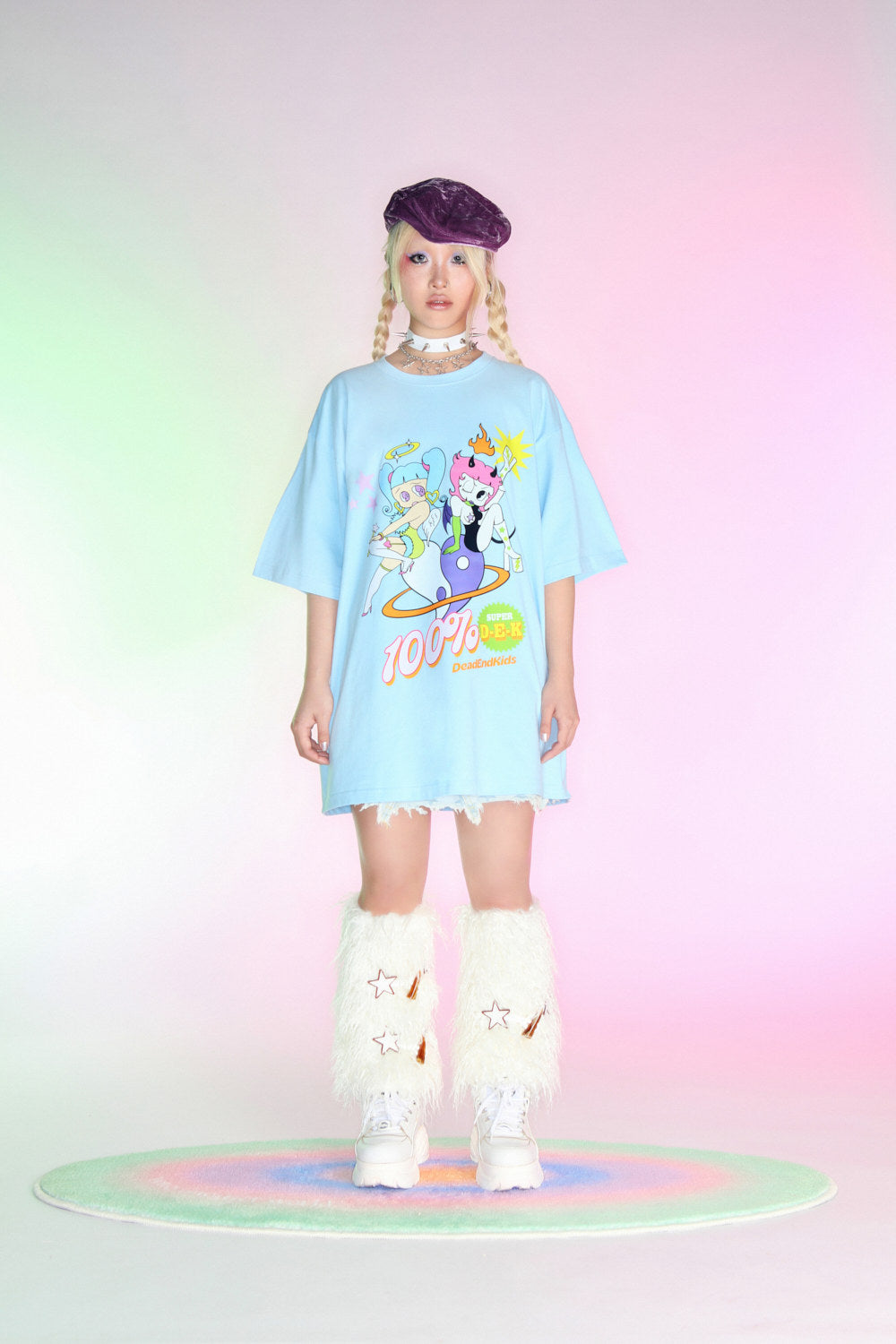 DeadEndKids - Cartoon Print Oversized Tee tee DeadEndKids