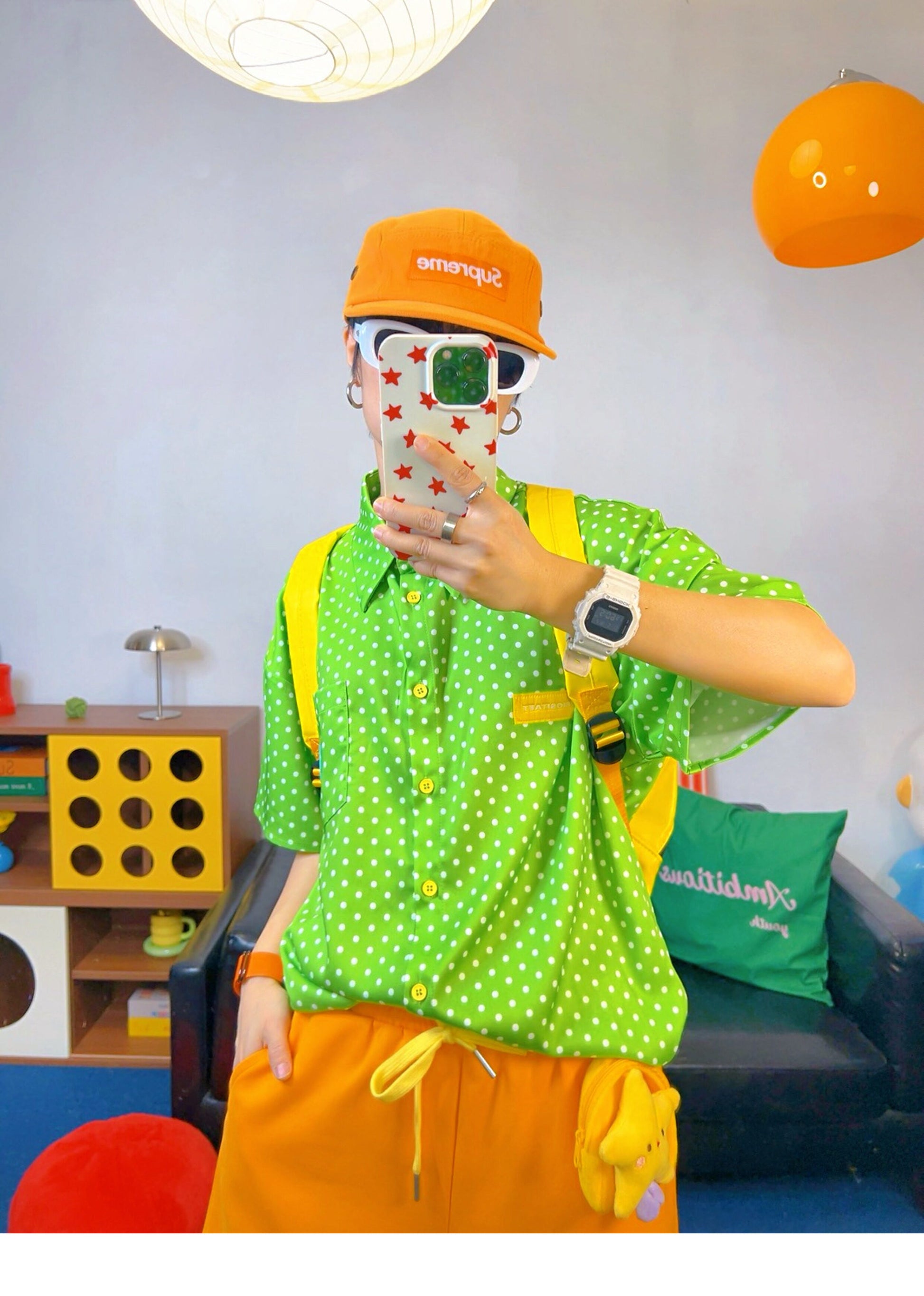 KURIOSITAET - Green Dopamine Chiffon Shirt shirt KURIOSITAET
