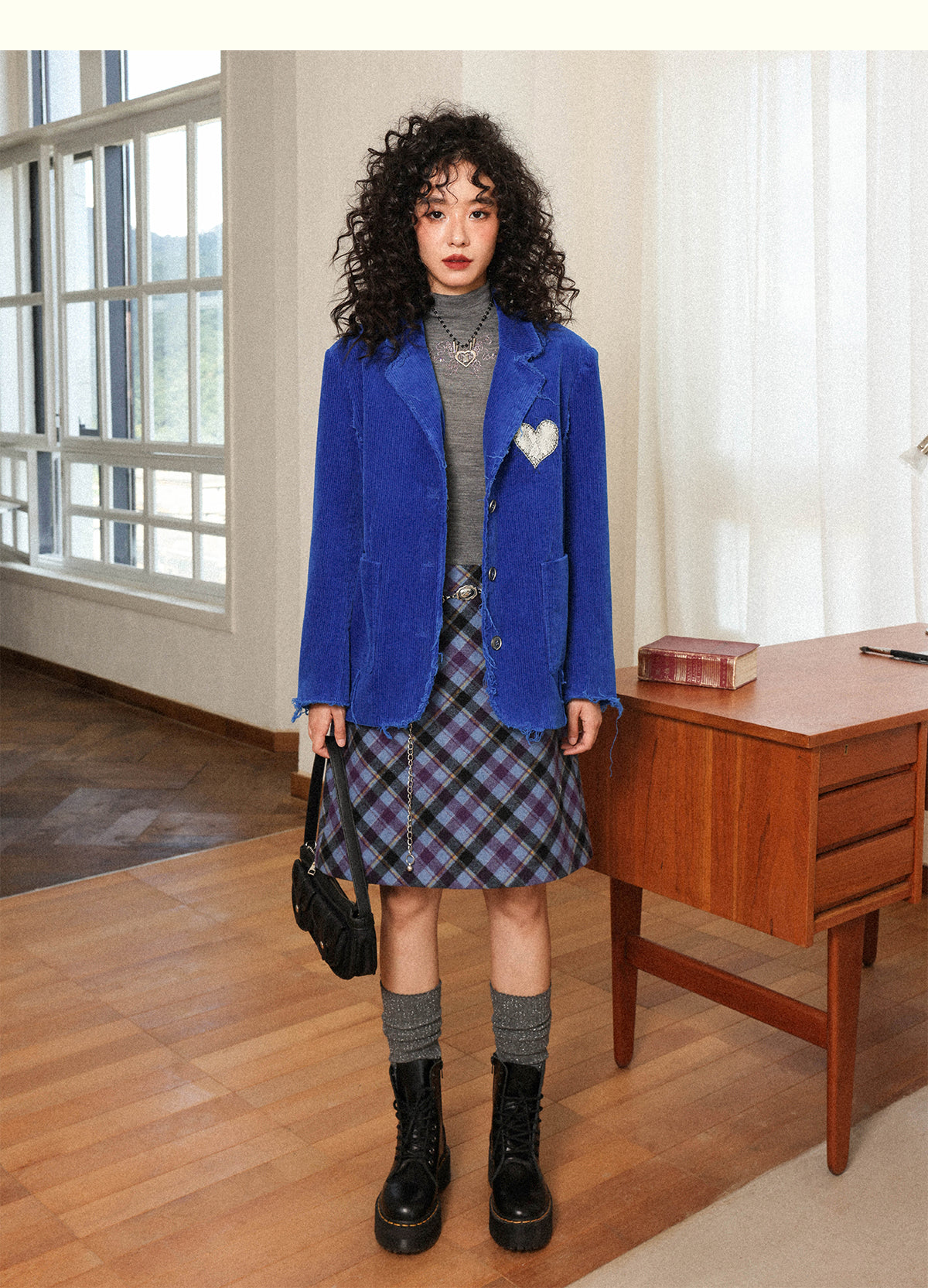 Chemical Girl - Vintage Corduroy Embroidered Blazer Jacket jacket chemical girl