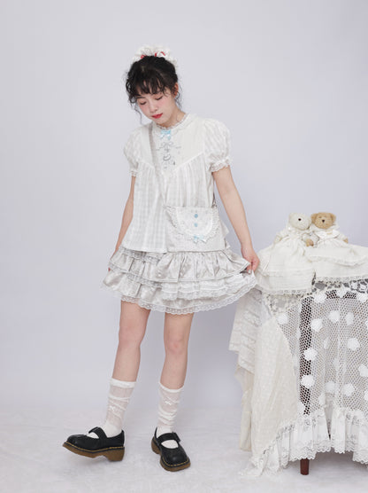 SemenCoicis - Bear Plaid Embroidered Shirt shirt SemenCoicis