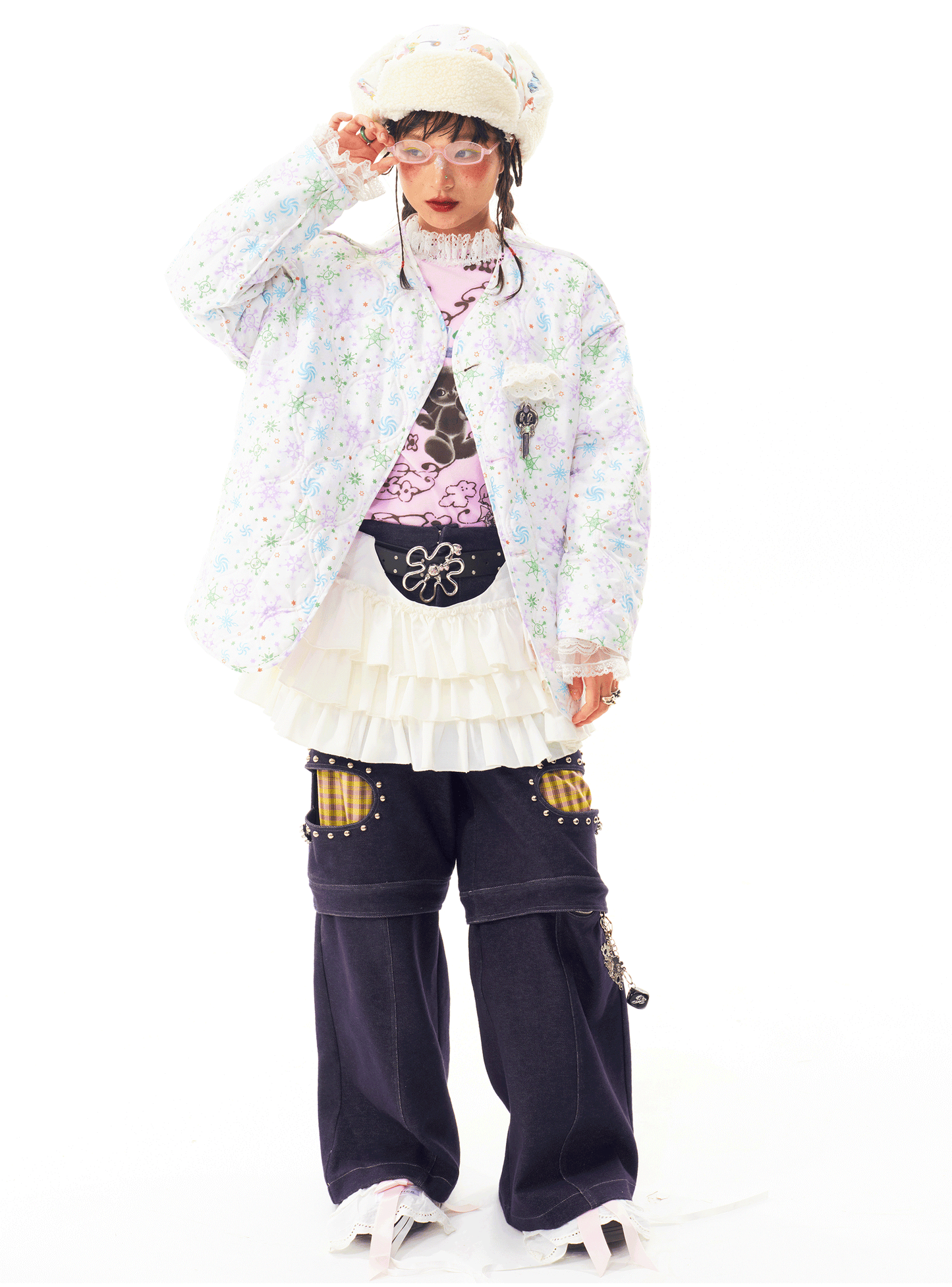 sillysis - Pink Kawaii Reversible Jacket jacket sillysis