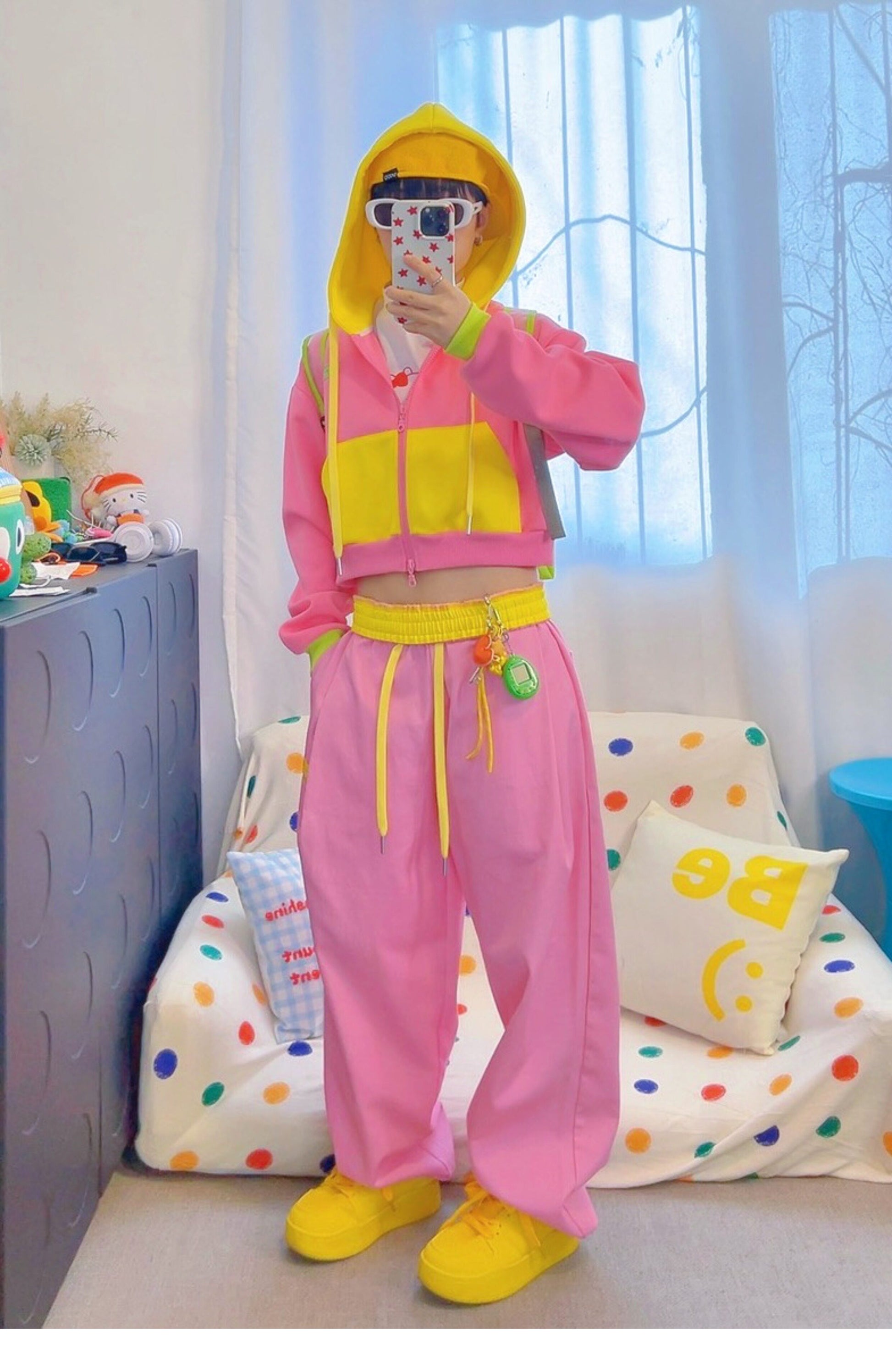 KURIOSITAET - Pink Wide-Leg Pants pants KURIOSITAET