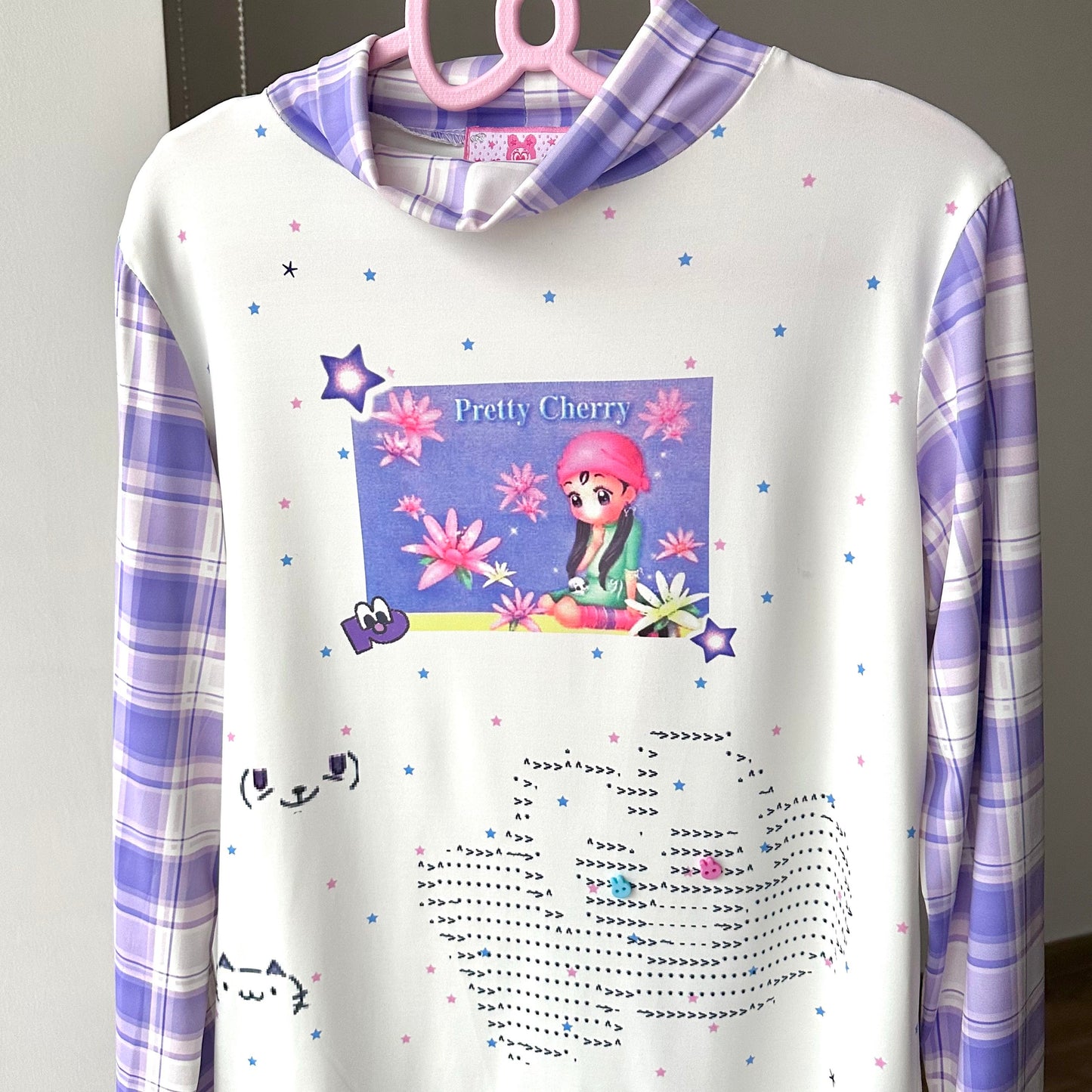 Bodytalk - Purple Y2K Slim Mock Neck Top shirt bodytalk