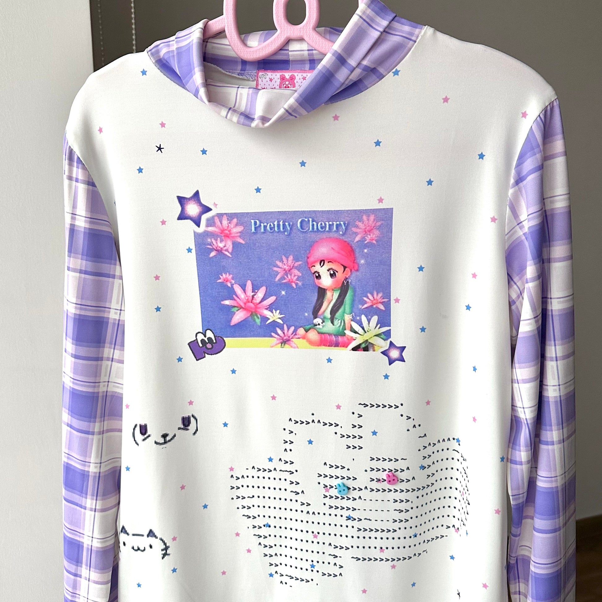 Bodytalk - Purple Y2K Slim Mock Neck Top shirt bodytalk