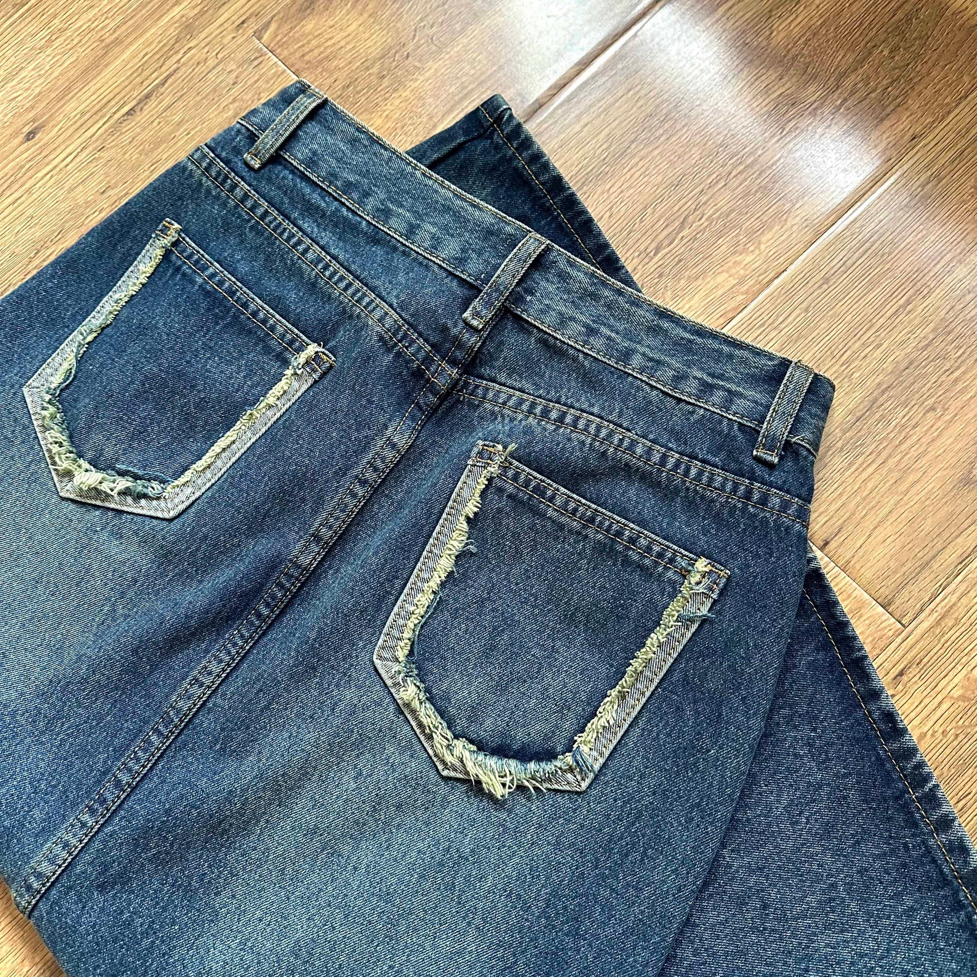 Bodytalk - Vintage Kawaii Patchwork Denim Skirt skirt bodytalk