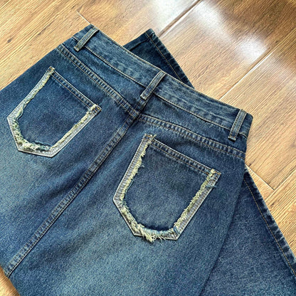 Bodytalk - Vintage Kawaii Patchwork Denim Skirt skirt bodytalk