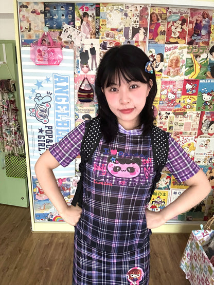 BodyTalk - Y2K Panda Mesh Short Sleeve Top tshirt bodytalk