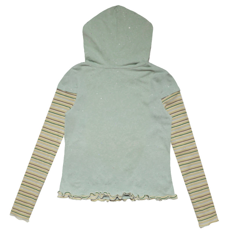Hashtag DDD - Kawaii Glitter Sequin Green Hoodie Top hoodie Hashtag DDD