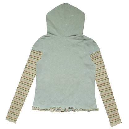 Hashtag DDD - Kawaii Glitter Sequin Green Hoodie Top hoodie Hashtag DDD