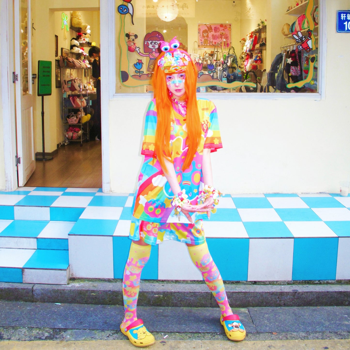 Rainbow Universe RUX - Rainbow Decora Kei T-Shirt & Shorts Set set Rainbow Universe RUX