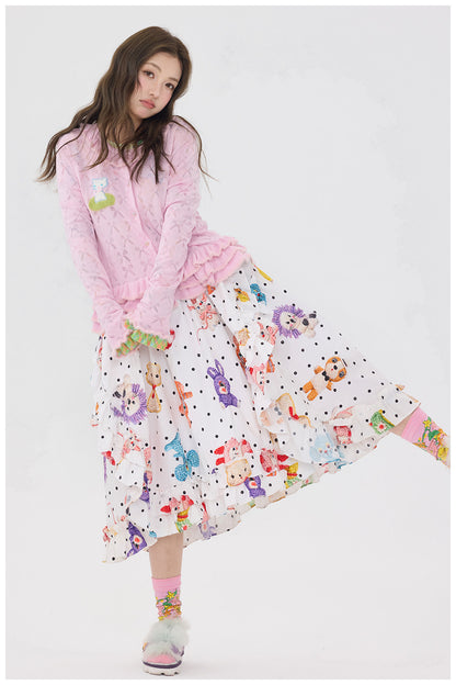 tntntutu - Pink Bow Knit Cardigan cardigan tntntutu