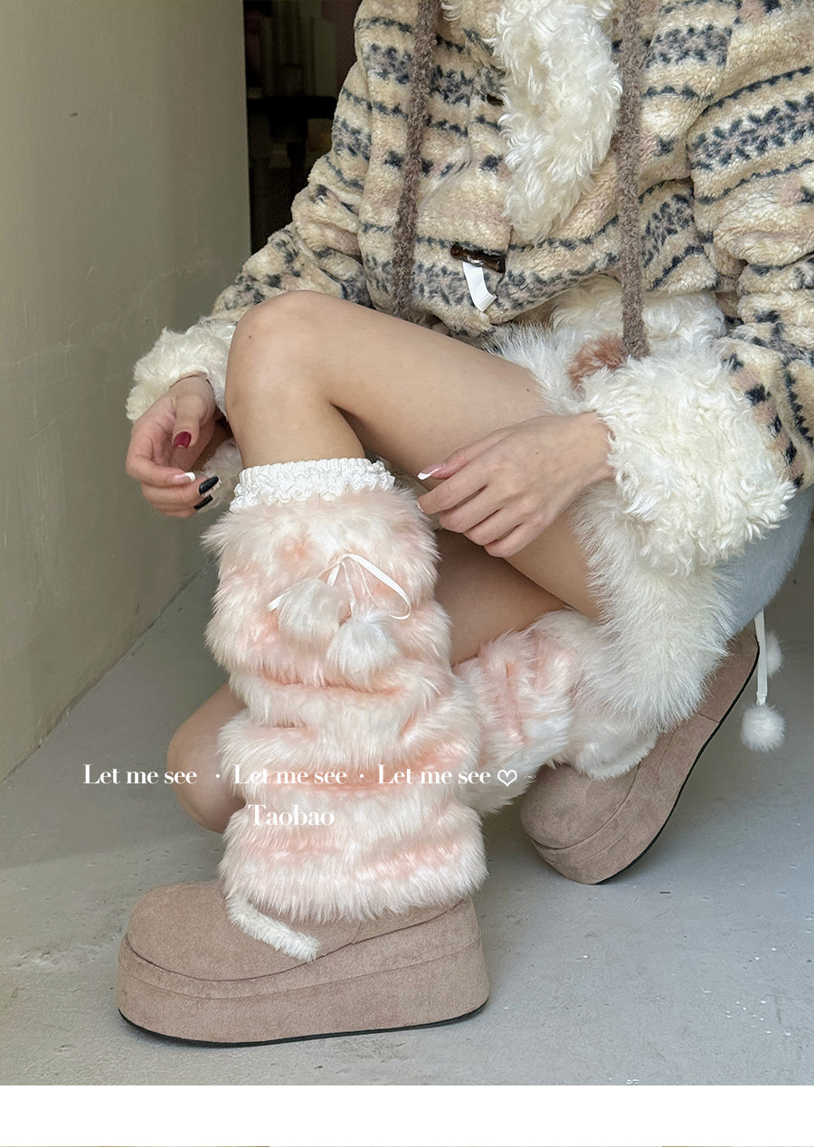 LET ME SEE - Kawaii Winter Deer Leg Warmers leg warmmers let me see