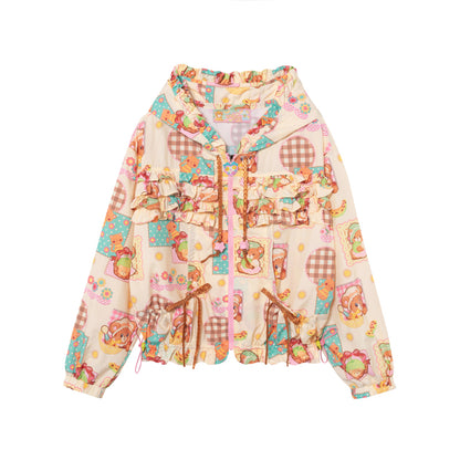 Lutra Jump - Decora Kei Patchwork Hooded UPF50 Sun Jacket jacket Lutra Jump