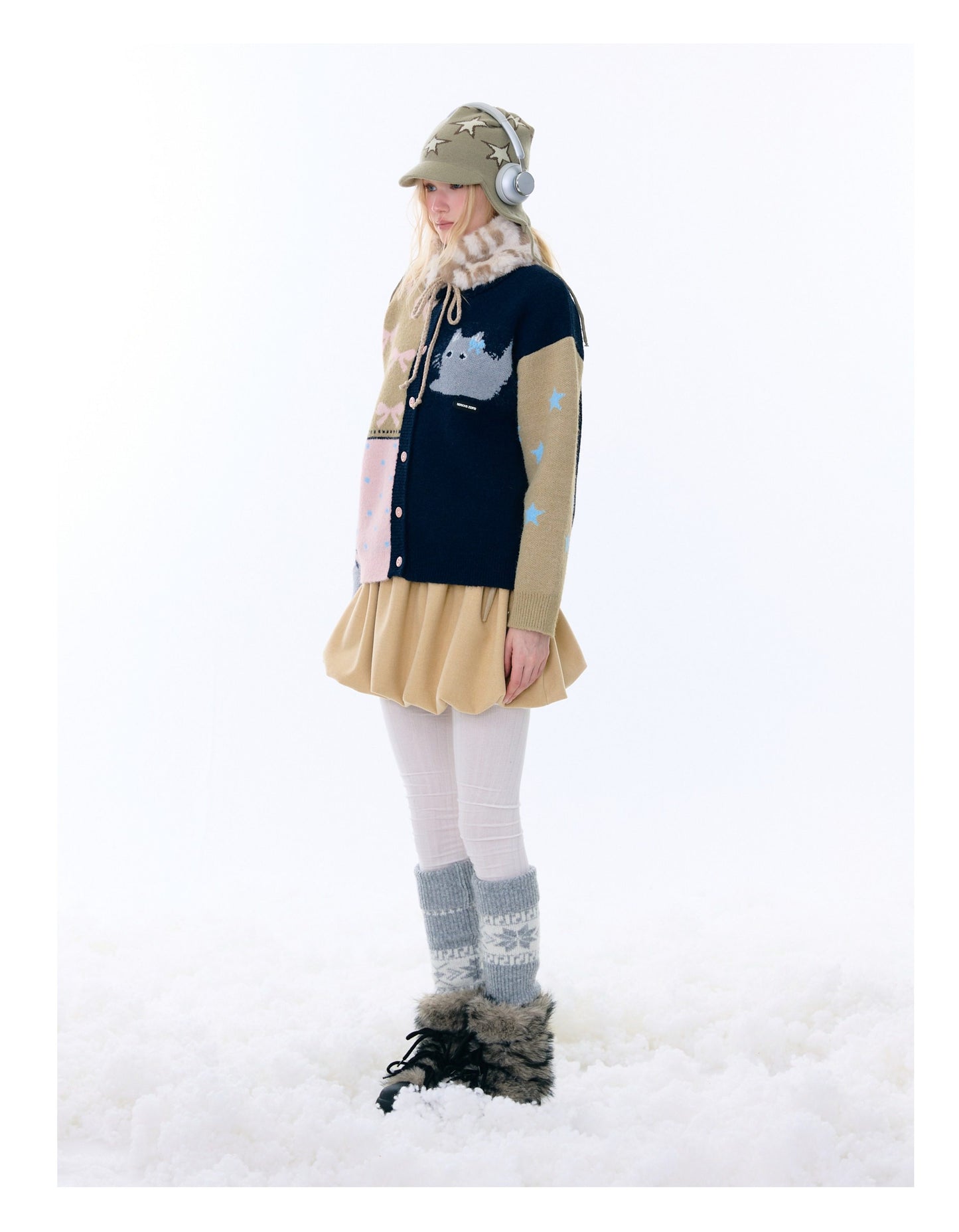 ziziFei - Girly Kei Retro Knit Cardigan cardigan ziziFei