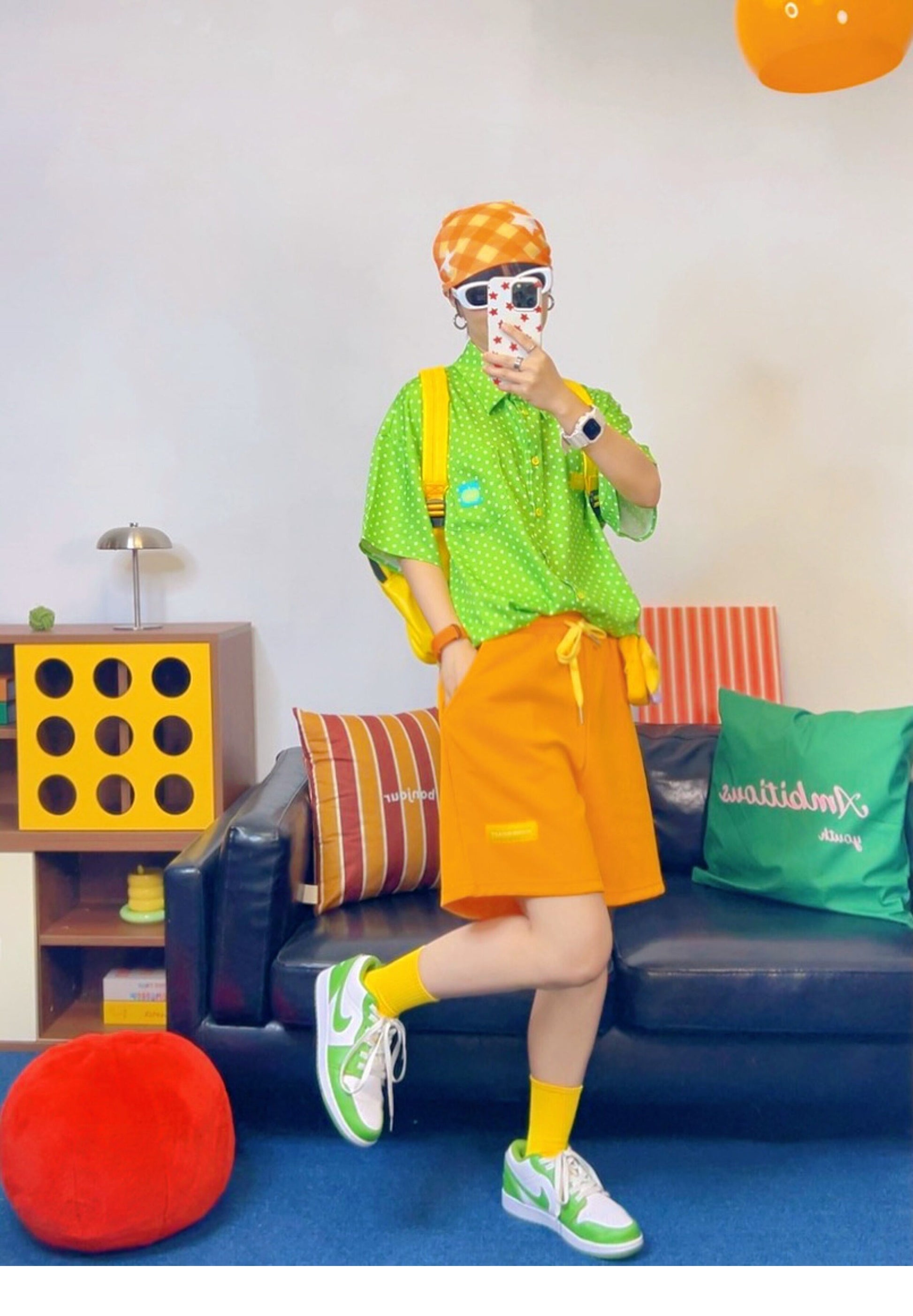 KURIOSITAET - Green Dopamine Chiffon Shirt shirt KURIOSITAET
