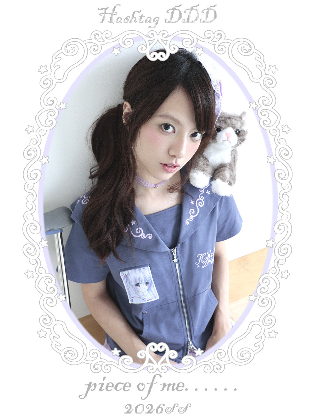 Hashtag DDD - Sailor Dreamcore Polka Dot Cardigan tshirt Hashtag DDD