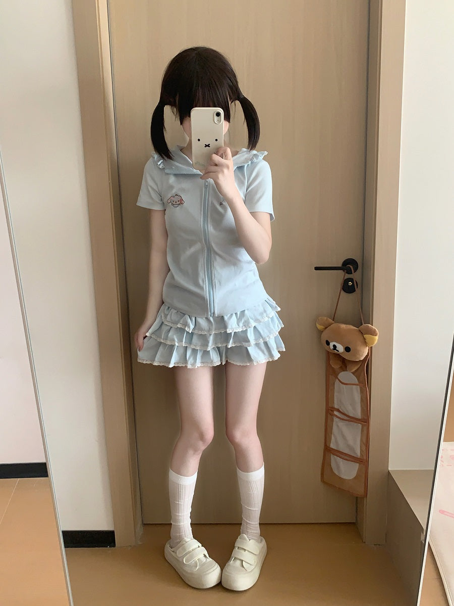 Blurred Bear Kawaii - Bunny Tee & Ballet Skirt Set set Blurred Bear