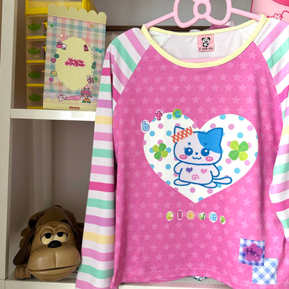 Bodytalk - Kawaii Y2K Colorblock Long Sleeve Tee shirt bodytalk