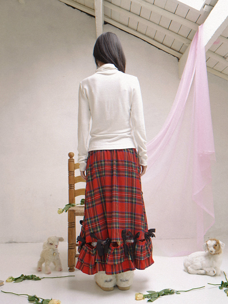 daytoday everyday institute - Kawaii Strawberry Cake Turtleneck Top Stretch Fuzzy sweatshirt daytoday everyday institute