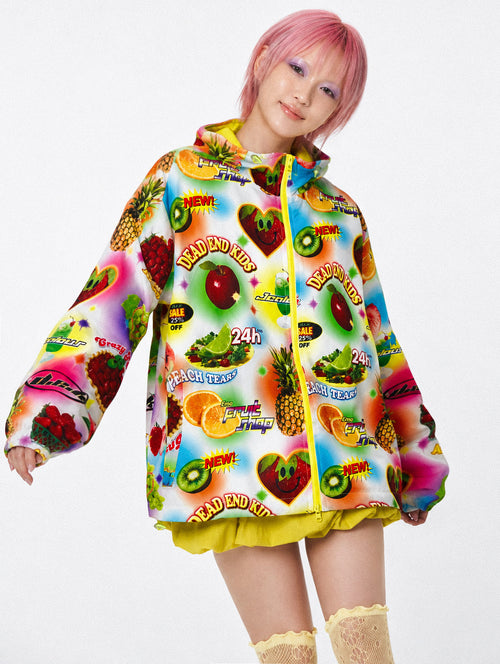 DeadEndKids - Colorful Fruit Techwear Windbreaker Jacket jacket DeadEndKids