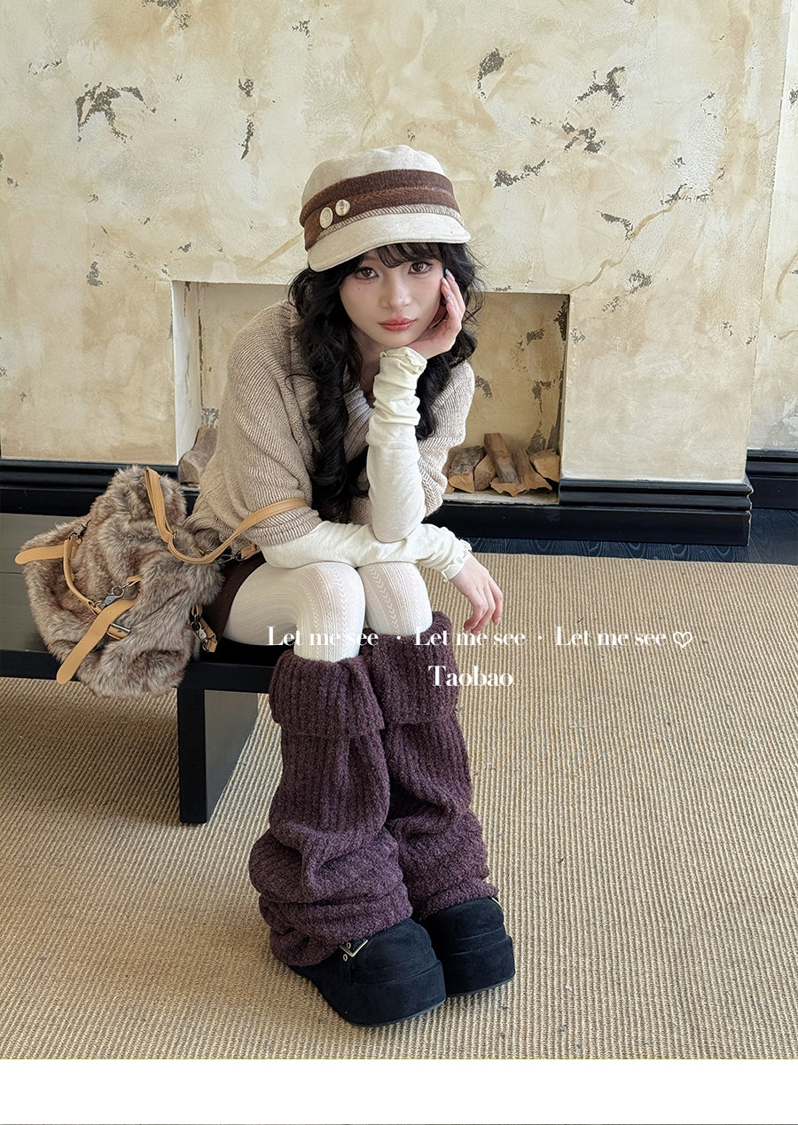 LET ME SEE - Kawaii Long Leg Warmer Socks leg warmmers let me see