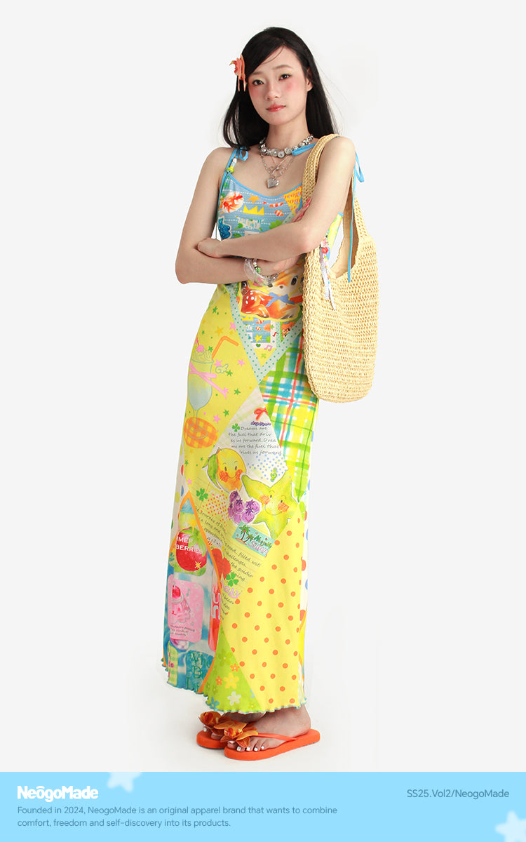 NeogoMade Bunny & Deer Dress | Harajuku Sweet Reversible Beaded Strap Dress dress NeogoMade