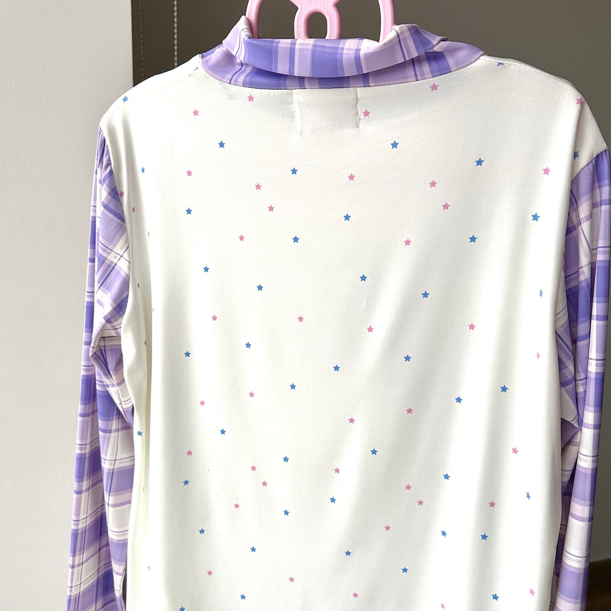 Bodytalk - Purple Y2K Slim Mock Neck Top shirt bodytalk