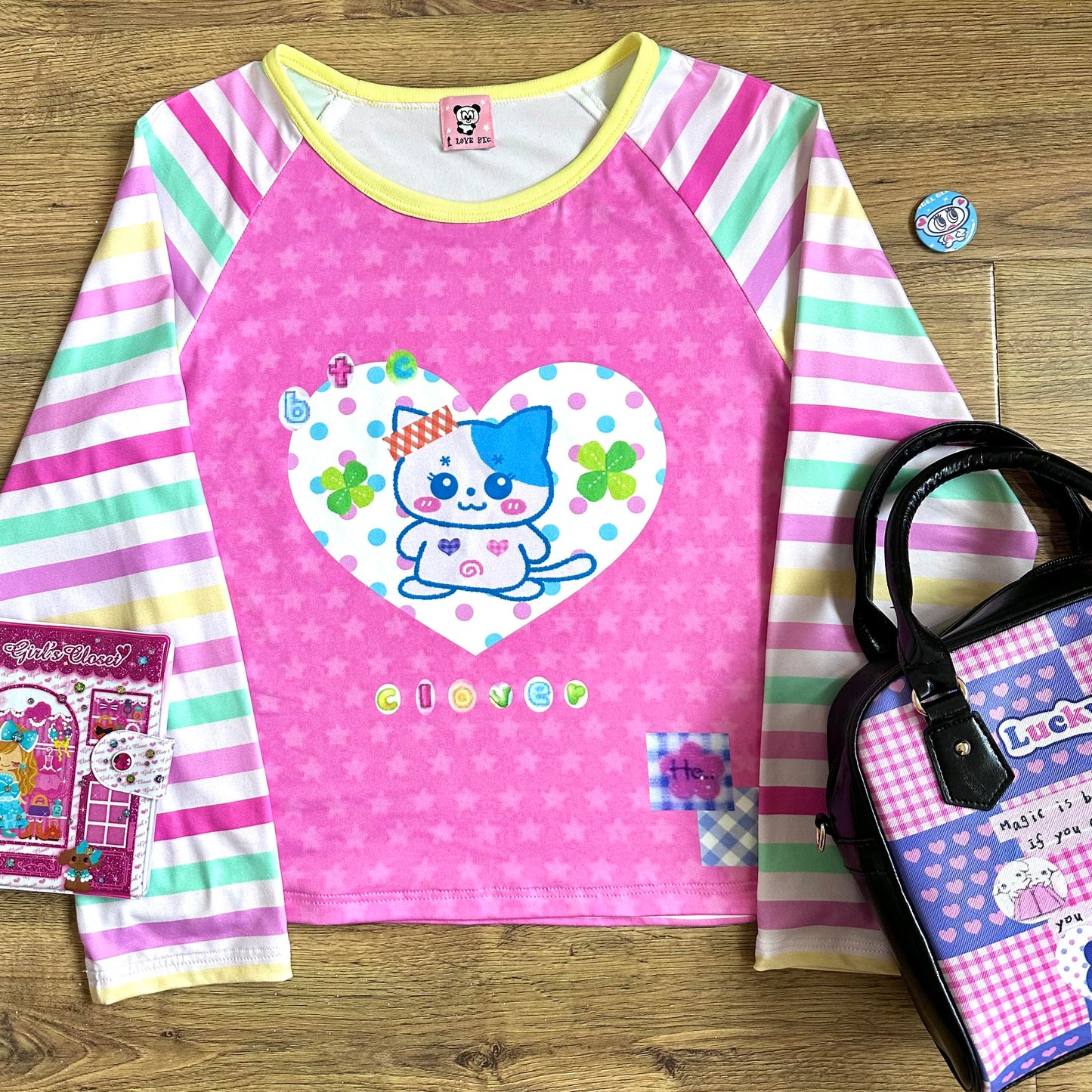 Bodytalk - Kawaii Y2K Colorblock Long Sleeve Tee shirt bodytalk