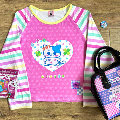 Bodytalk - Kawaii Y2K Colorblock Long Sleeve Tee shirt bodytalk