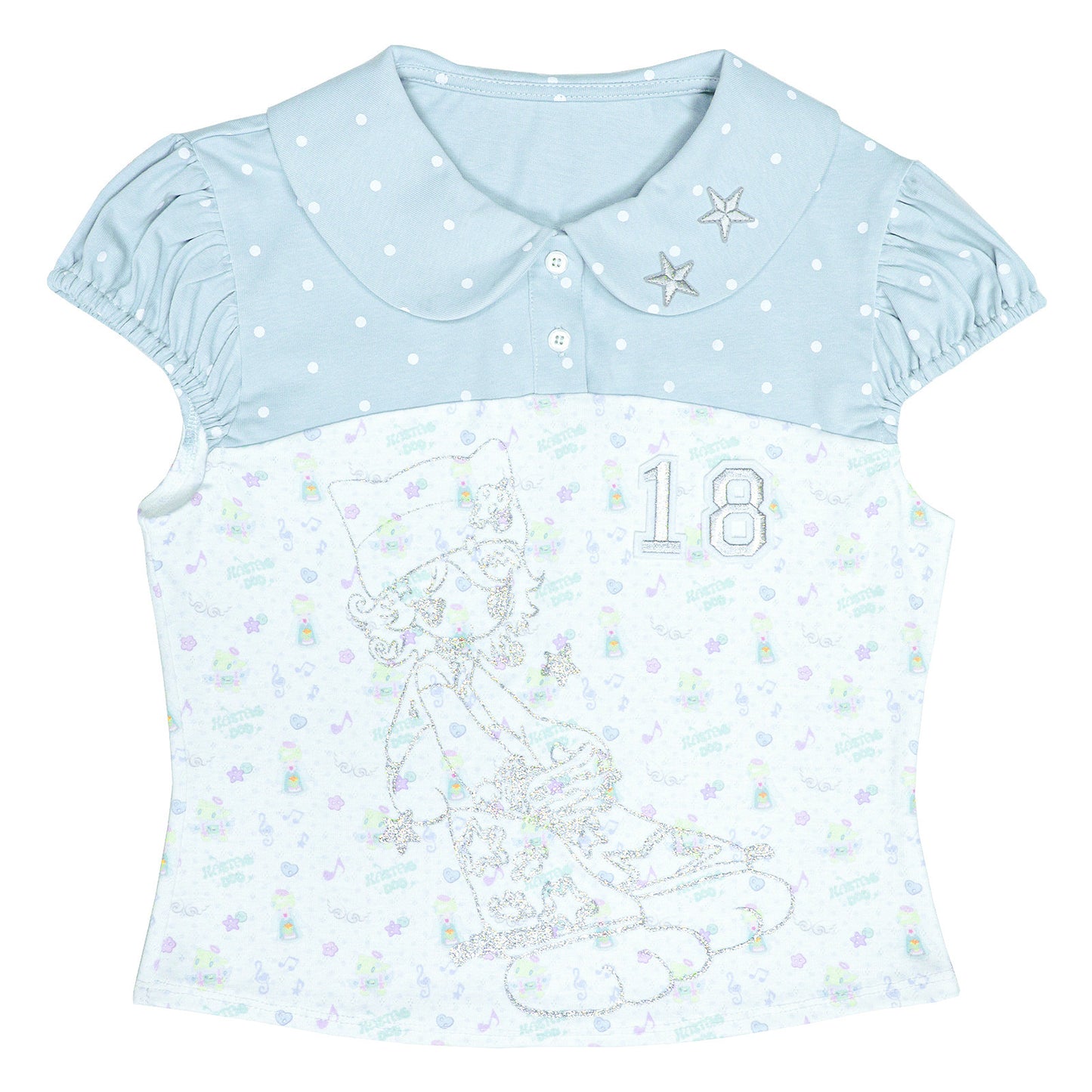 Hashtag DDD - French Doll Collar Puff Sleeve Tee tee Hashtag DDD S