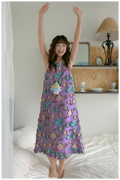 tntntutu Shiny Angel Dress | Harajuku Purple Jacquard Skirt dress tntntutu