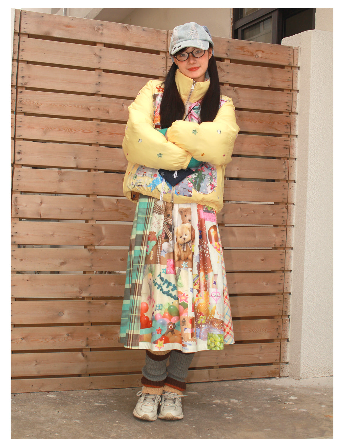 NeogoMade - Kawaii Retro Plaid Reversible Skirt skirt NeogoMade